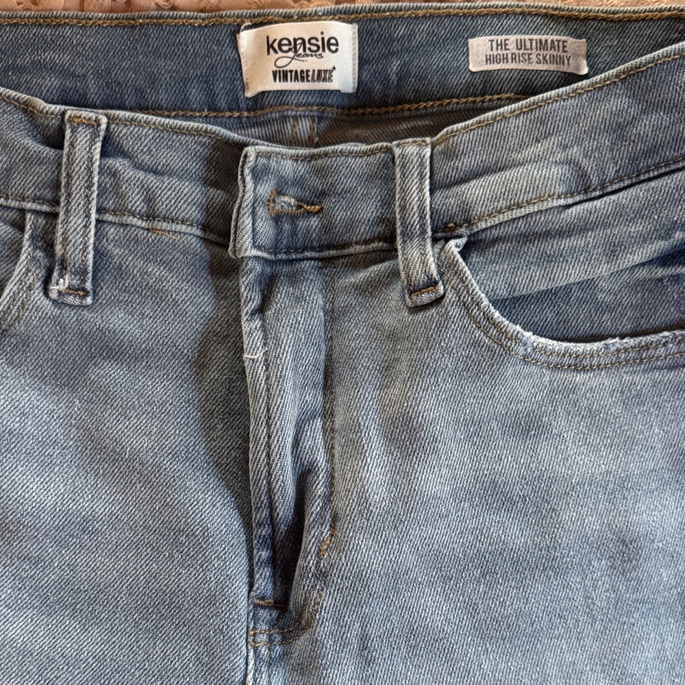 Kensie Light Blue Womens Skinny Jeans
